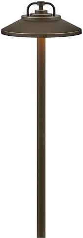 Hinkley Lakehouse 12v Path Light, Aluminum, Clear Glass Lens, Estate Series, Integrated LED, Wiring Kit and Ground Spike Included, Oil Rubbed Bronze Finish