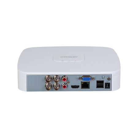 DAHUA DH-XVR5104C-I3/T - XVR 5 en 1 5MP/1080P Dahua WizSense à 4 canaux - 1 port SATA, jusqu'à 16 To (non inclus)
