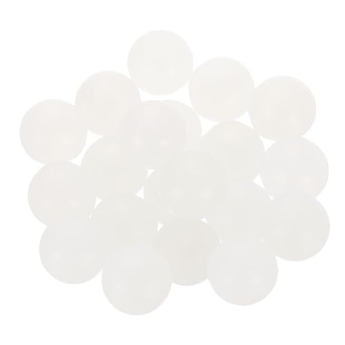 uxcell 20pcs PP Plastic Bearing Balls 20mm Solid Plastic Balls, Precision Bearing Ball, White