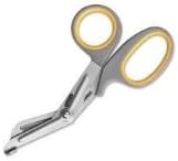 PhysiciansCare by First Aid Only by First Aid Only 90292 First Aid Titanium Bonded Bandage Shears, 7" Bent, Gray/Yellow