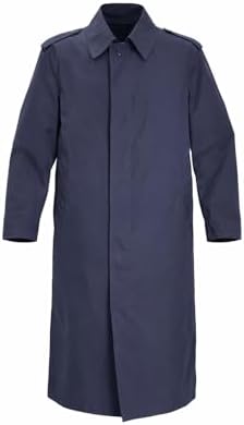 Genuine French Army Navy Waterproof Trench Coat Jacket Long Full