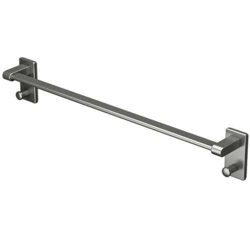 Elegante toallero de 30 cm con diseño de base gruesa gris plomizo 2