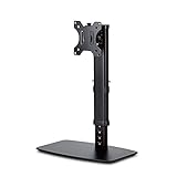 エレコム モニタースタンド モニター台 17~27インチ 対応 高さ調整 10段階 昇降タイプ 360° 調整可能 耐荷重 6kg ケーブルホルダー付 ブラック DPA-VL01BK