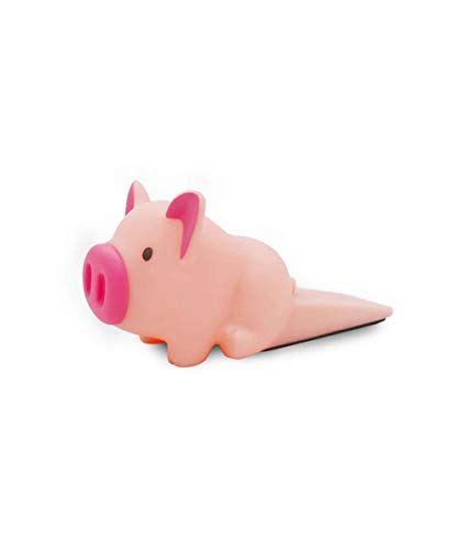 Bycc Bynn Cute Dog Stopper Silicone Door Stop Decorative Animal Doorstop Door Wedge (Pig - Pink)