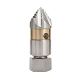 Wsymxuo Rohrreinigungsdüse Edelstahl Rotationsdüse Stabil Kanalreinigungsdüse für Handwerker, Rohrreinigung, Kanalreinigung, Abflussreinigung, M22 Innengewinde, 15L/Min