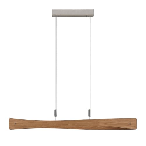 Suspension LED Beazina intensité variable luminaire aspect bois