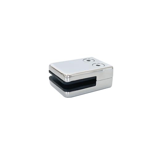 DECORPLACE, Presilha Suporte Vidro Reta Quadrada Aço Inox 304