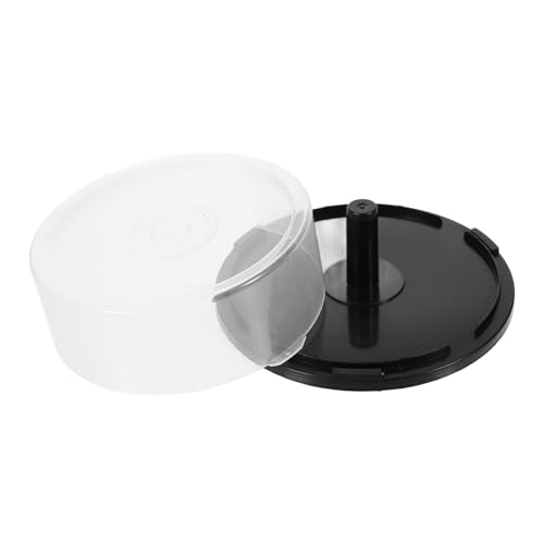 Homoyoyo CD Organizer Box Empty Dvd Storage Bucket for Discs Clear Plastic Holder with Black Lightweight Portable for Versatile Storage of Media and Items