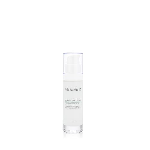 Josh Rosebrook Nutrient Day Cream - Regenerating Facial Moisturizer, High Protection Broad Spectrum Sunscreen SPF 30, Reef Safe - 30mL - 1.0 Oz