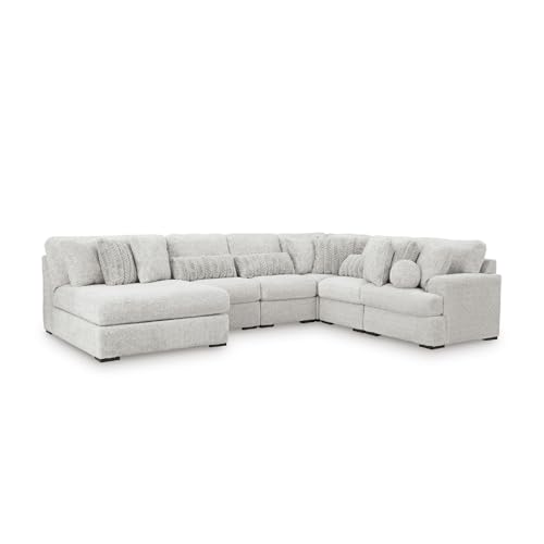 Image of Signature Design by Ashley 6-Piece Modular Sectional with Chaise, White