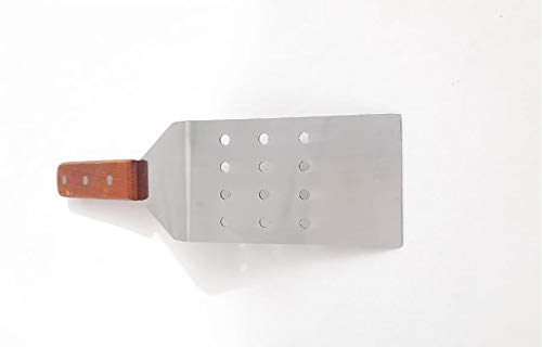 Image of VEMONIO Stainless Steel Pizza Pancake Pastry Lifter Spatula with Wooden Handle (12 x 2.7 inches)