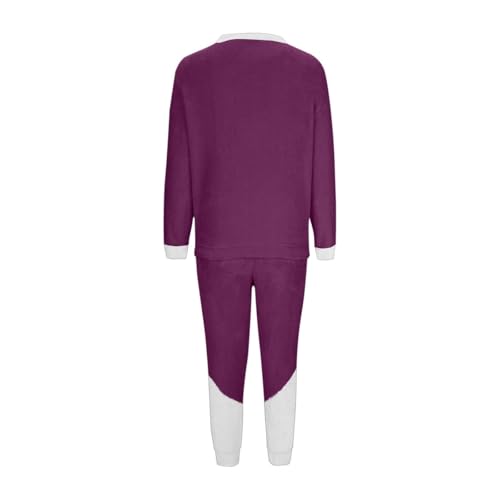 Pijama de Navidad de forro polar cálido para noches acogedoras de invierno en casa 4
