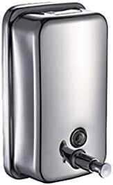 Stainless Steel Bathroom Soap Dispenser Wall Mounted Manual Press For Hand Shampoo Shower Gel 500ml