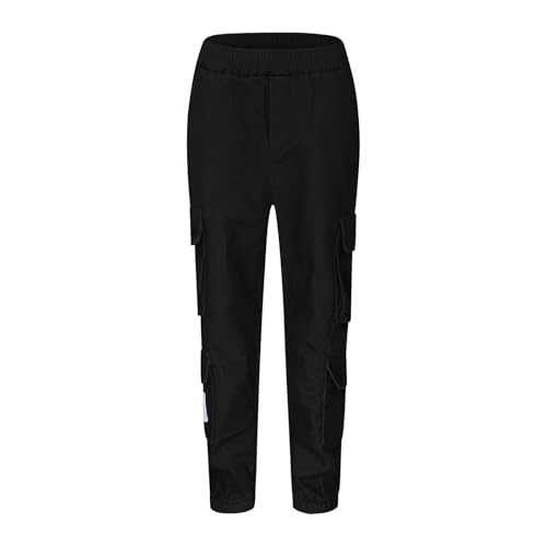 Boys Cargo Joggers Pants Kids' Stretch Elastic Waist Casual Jogging Trousers Bottom for Kids 14-15 Years