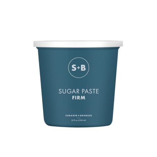 SUGARED + BRONZED Sugar Paste, Firm Consistency, Sugar Wax for Body Hair Removal on Thick or Coarse Hair, Natural Sugar Waxing Paste, Suitable for All Skin Types, Vegan, Cruelty Free, 35 Fl Oz