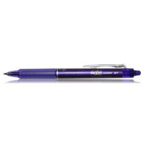 Stylo Frixion Ball Clicker Pilot violet pour organiser vos agendas et cahiers