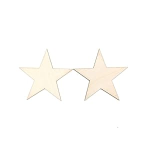 Wshao Holzsterne Holzverzierungen 10-80mm