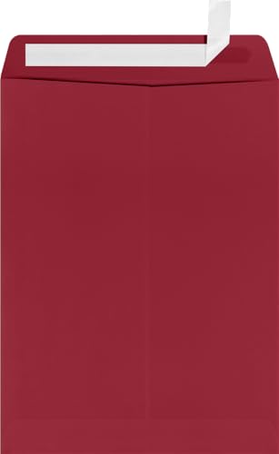 LUXPaper 9x12 Open End Envelopes, Garnet Red, 80lb Text, 250 Qty