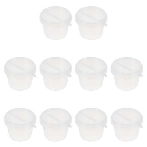 10PCS 16oz Clear Mini Storage Buckets with Lids, Reusable Versatile Plastic Containers for Candy, Snacks, DIY Projects, or Small Items