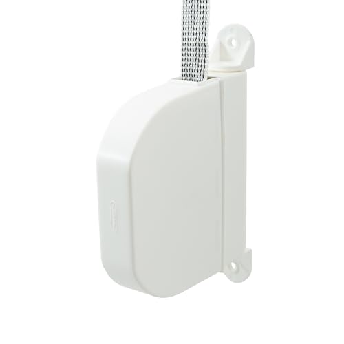 TELKES Avvolgitore per Tapparelle Esterno Cinghia 20 MM e Lunghezza Massima di 5 m di Larghezza Integrata Ribaltabile 180º in PVC per Finestre Nastro Lungo - Facile Installazione Design Compatto