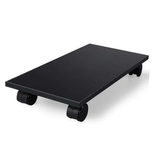 Support tour ordinateur mobile avec roues freinables socle stable ventilé PC