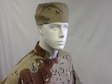 CHEFSKIN Camo Camouflage Jacket Desert Storm Short Sleeve + Beanie Hat (LARGE-50 in)