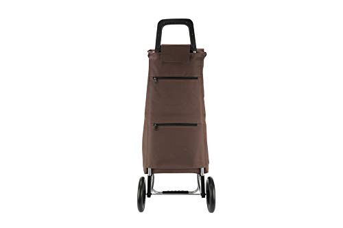 Versai 2 Wheel 67Ltr Large Shopping Trolley (Dark Oak)