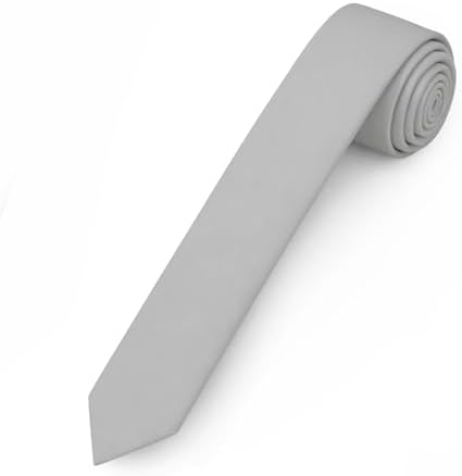 Jacob Alexander Ultra Skinny 1.5" Men's Solid Necktie