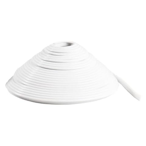 Dalrun Flexible Swimming Pool Beaded Wedge Lock T-Shape, for Above-Ground & In-Ground Swimming Pool Liner Bead Lock,40 feet,White Cover