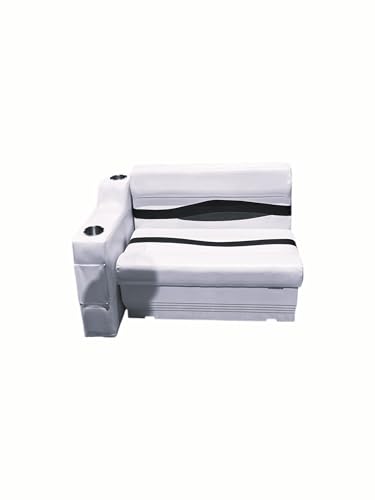 Horizon Manufacturing Elite Pontoon Furniture Set 3 PC Elite 010 (White/Red/Charcoal)
