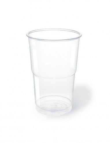 TELEVASO - 1250 uds - Vasos de color transparente, de polipropileno (PP) - Capacidad de 300 ml - Reciclables - Ideal para bebidas frías como agua, refresco, zumos, té helado