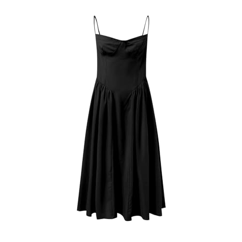 Robe d'été anti-chaleur coupe trapèze et dos nu fluide