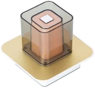 HSL – FIONA LED Tischlampe 2,5W I GOLD I Dimmbar – 12x12cm – Touchfunktion 3-Stufen Heligkeitsstufen & Flammeneffekt schaltbar – Moderne Wohnzimmerlampe – Für Schlafzimmer & Wohnbereich