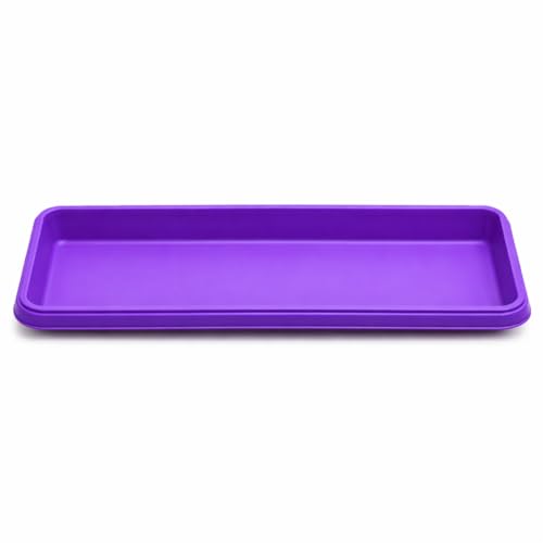 Image of Tray for Bello Rectangle 30cm (Purple) Plastic Planter | Drainage Water Collector Tray for Home & Garden