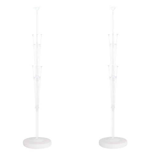 Image of Balloon Column Kit for Floor- Set of 2, Base&Pole,Balloon Stand Holder on Floor or Table Centerpieces Backdrop Decoration for Party Wedding Baby Shower Birthday Graduation (No balloons)