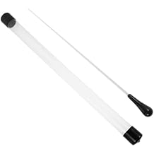 Metal Conducting Baton with Black Handle and Metal Storage Case Anti-slip Orchestra Conductor Baton for Music Directors, Teachers, and Marching Bands