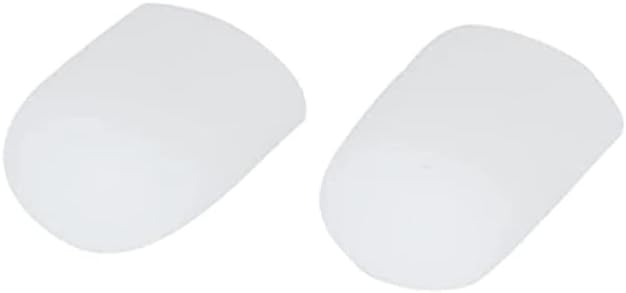 PANYTOW1 Pair of Gel Toe Caps for Adult Big Toes White