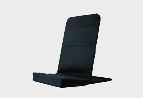 Original BackJack-Made in The USA- Black Cotton Fabric Lightweight Floor Seating Chair for Gaming, Families, Parents, Daycare, Back Support, Reading, Yoga, Meditation, Dorm, School