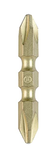 Bosch Professional Extra Hard, Double Ended Screwdriver Bits, Type Ph2-Ph2, Length 45mm, Gold, Pack Of 10