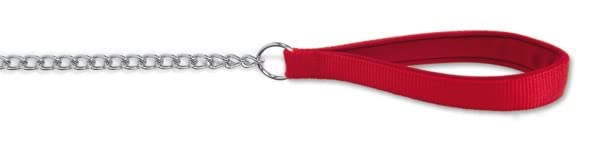 Ancol Heritage Padded Chain Lead Red 90cm/36 Sz 4-8