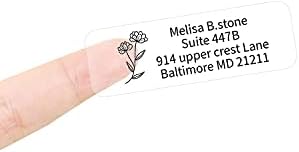 160 Pcs D110/D11/D101 Label Maker Tape Clear Address Labels Name File Folder Waterproof Sticker Labels for Daycare, School, Travel, Baby Bottles, Clothes, Lunch Boxes and Cups, School Supplies