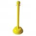 Post, Warning, 41 in H, Yellow, Use