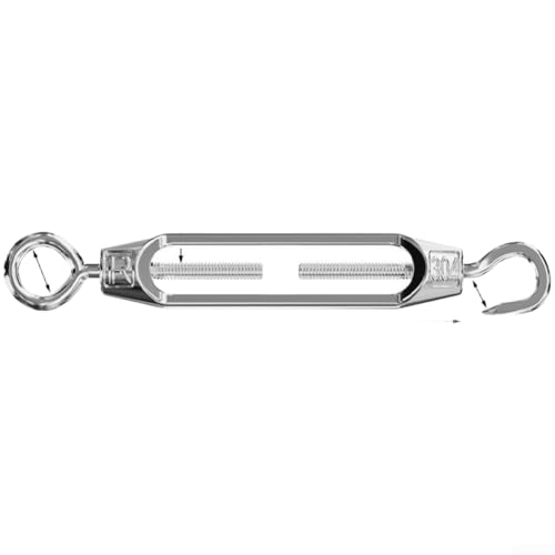 Tendeur de câble en acier inoxydable 304 de type OC, tendeur de câble métallique et tendeur de câble pour les applications de construction, d'agriculture et de gréement marin (M6-304OC)