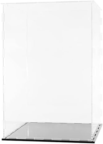 Clear Acrylic Display Case-Assemble Countertop Box for Display-Clear Display Box,Dustproof Protection Showcase for Toy Collectibles (10*10*14inch)