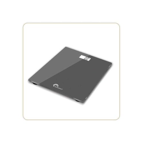 Pese-personne électronique - LITTLE BALANCE - 160 kg max - plateau verre trempé - couleur gris
