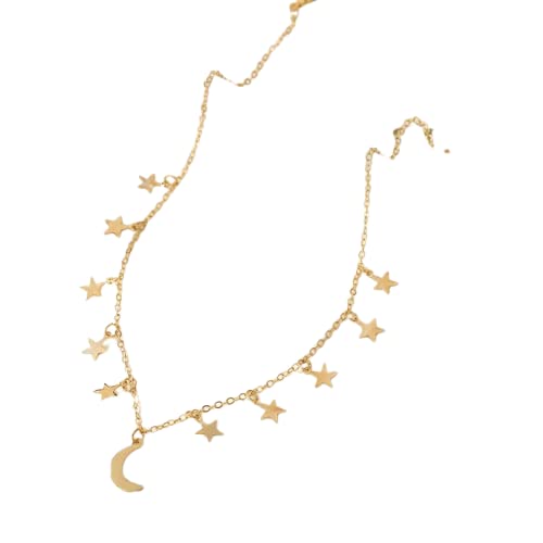 Gold Plated Stars Women Necklace