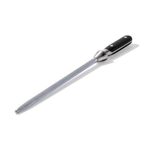 Made In Cookware - 17" Honing Steel - Tungsten Steel - Truffle Black POM Handle