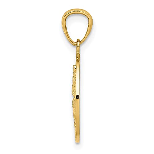 14k Yellow Gold Saint Christopher Necklace Charm Pendant Religious Patron Medal St Fine Jewelry For Women Gifts For Her - Image 3