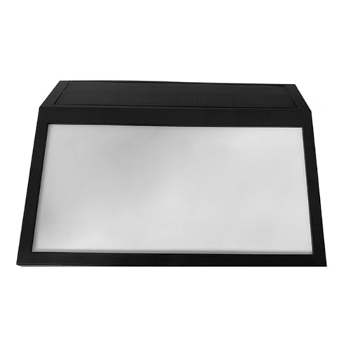 Panneau d'adresse LED autonome avec éclairage blanc et boîtier étanche noir pour extérieur
