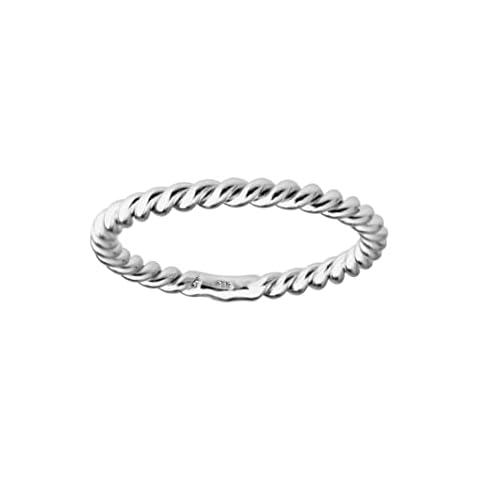 Precious Pieces Sterling Silver Twisted Rope Band Baby Ring for Babies, Infants and Toddlers Baby Gift (Size 0) Cover